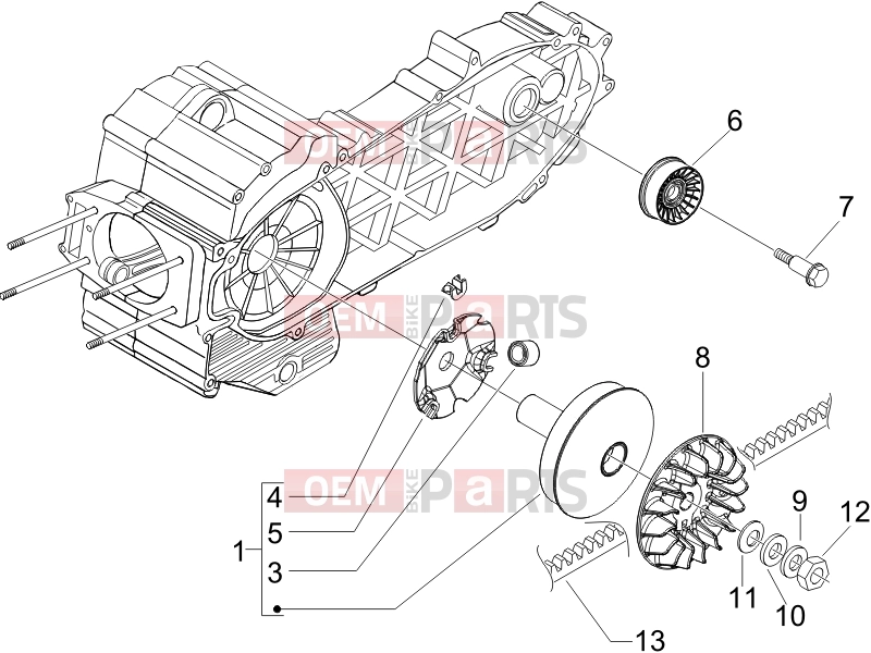 gilera 2013 Fuoco 500 Engine » Driving pulley