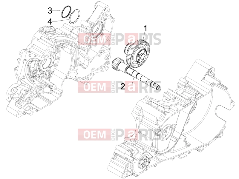 gilera 2011 GP 800 Engine » Reduction unit