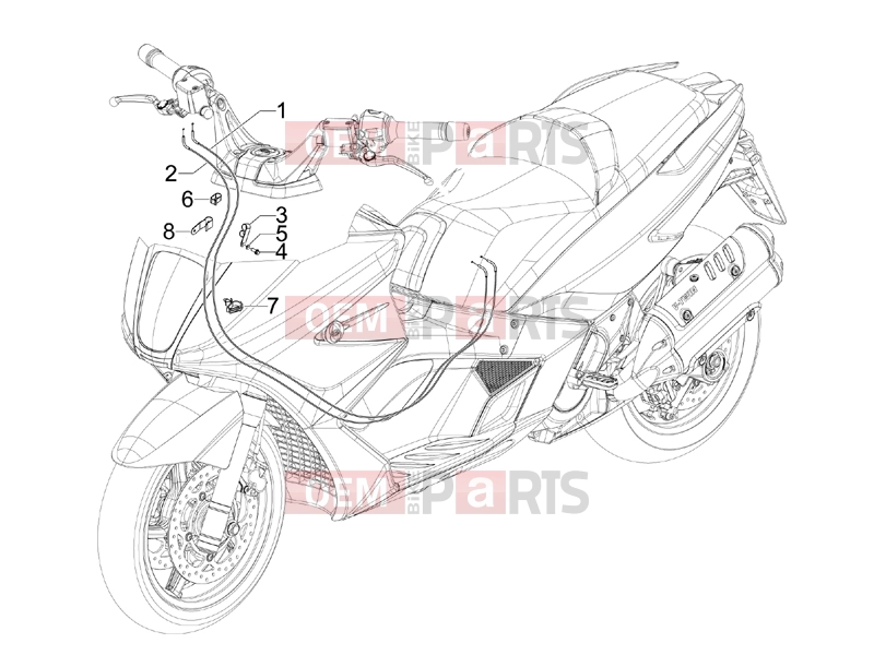 Braking system - Transmissions » Transmissions - Gilera GP 800 Centenario 2009
