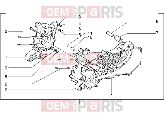 gilera Ice Engine » Crankcase