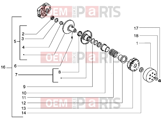 gilera Ice Engine » Driven pulley