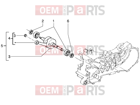 gilera Runner 50 2T Engine » Crankshaft