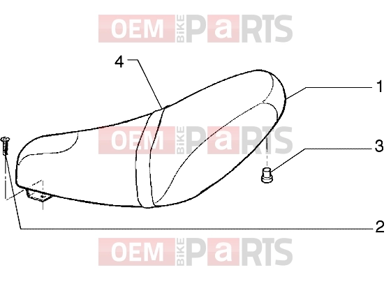 Chassis » Saddle - Gilera Runner 50 2T