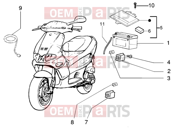 gilera Runner 125 VX 4T Electrical system » Electrical device