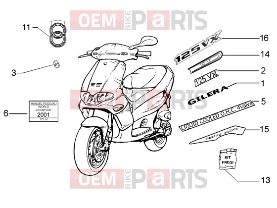 Chassis » Emblems - Gilera Runner 125 VX 4T