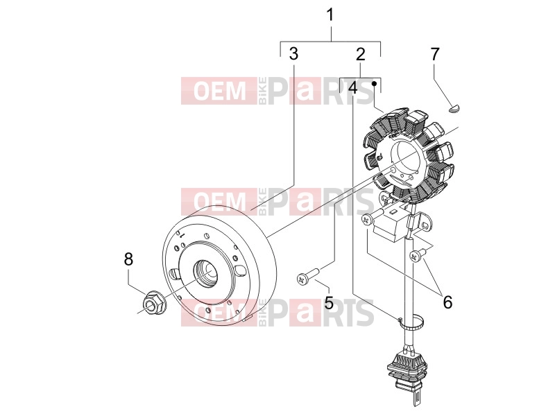 gilera 2012 Runner 50 SP Engine » Flywheel magneto