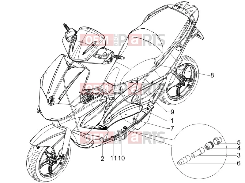 gilera 2013 Runner 50 SP Braking system - Transmissions » Transmissions