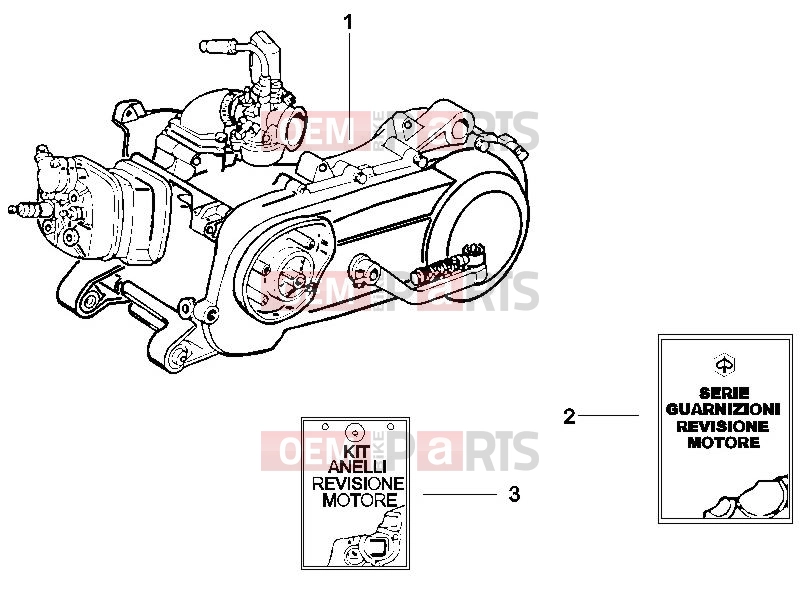 gilera 2016 Runner 50 SP Engine » Engine, assembly