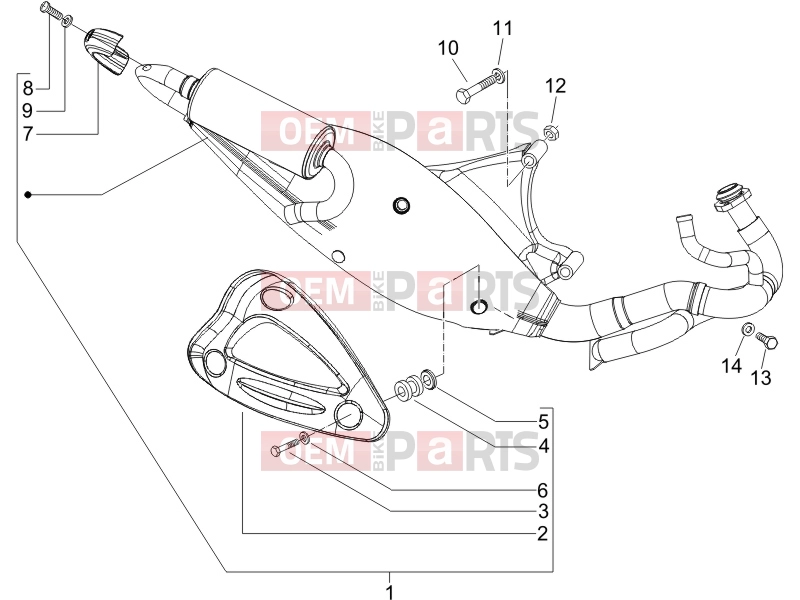 gilera 2017 Runner 50 SP Engine » Silencer