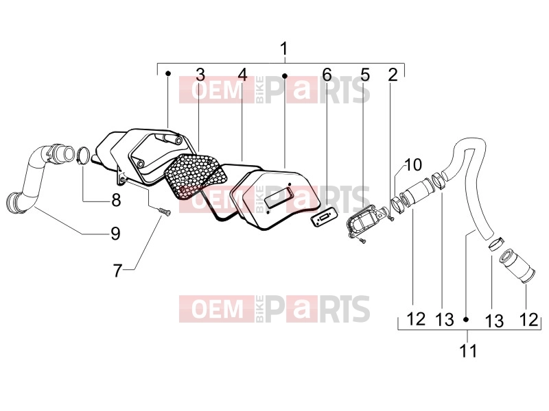 gilera 2018 Runner 50 SP Engine » Secondary air box