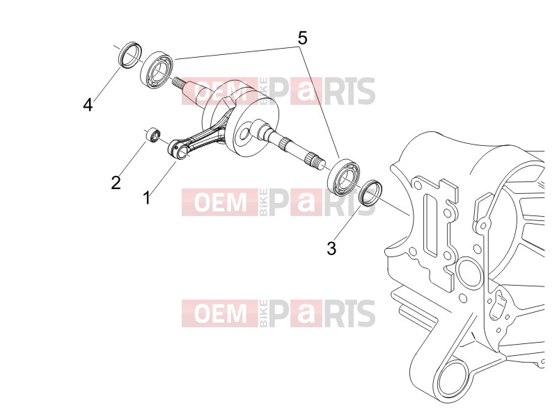 Engine » Crankshaft - Gilera Runner 50 SP 2008