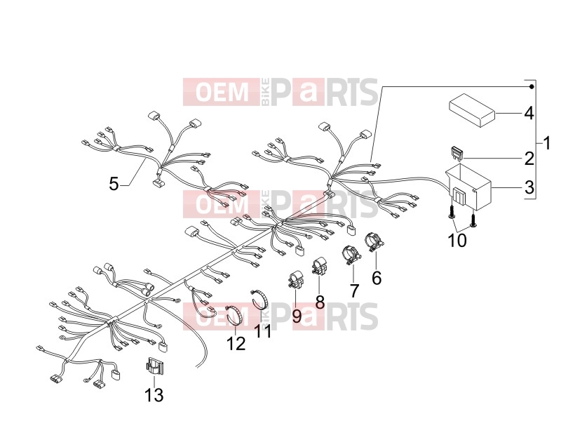 gilera 2009 Runner 200 ST 4T Electrical system » Main cable harness