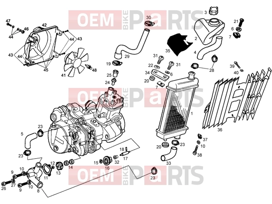Engine » Refrigeration system - Gilera SMT
