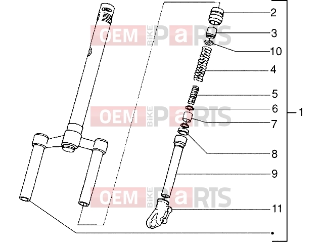 gilera Storm 50 Suspensions-Wheels » Front fork