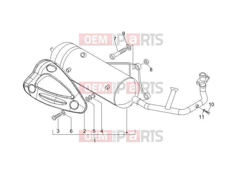 gilera 2009 Storm 50 Engine » Silencer