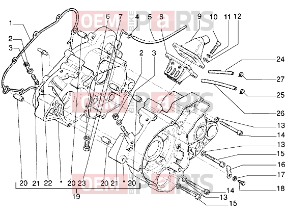 gilera Surfer Engine » Crankcase