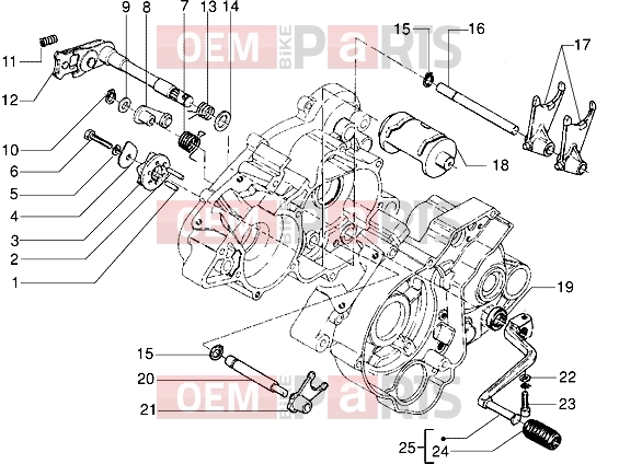 gilera Surfer Engine » Selector drum
