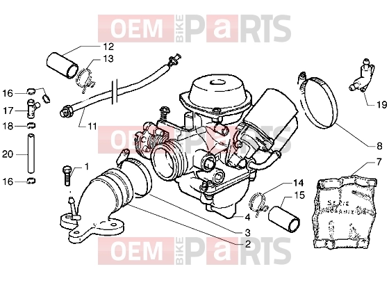 gilera Runner VX Engine » Carburettor