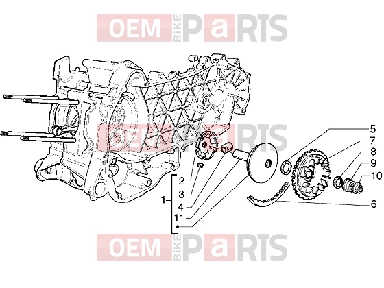gilera Runner VX Engine » Driving pulley