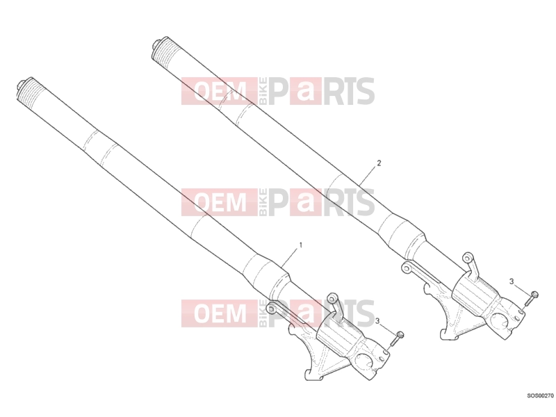 DUCATI 2008 Monster S4RS FRONT FORK » FRONT SUSPENSION
