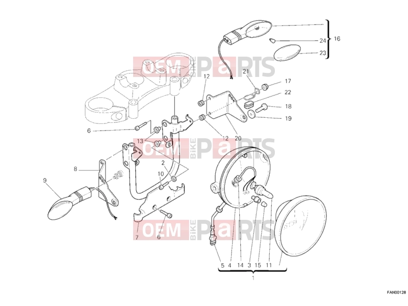 DUCATI 2008 Monster S4RS HEADLIGHT » LIGHTING SYSTEM