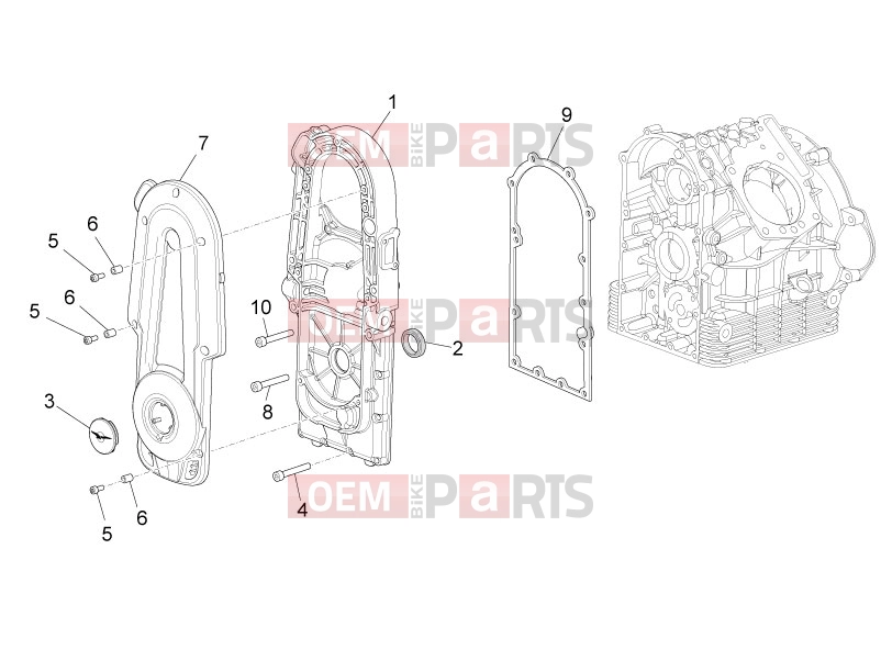 MOTOGUZZI Eldorado 1400 ABS Engine » Crankcases I