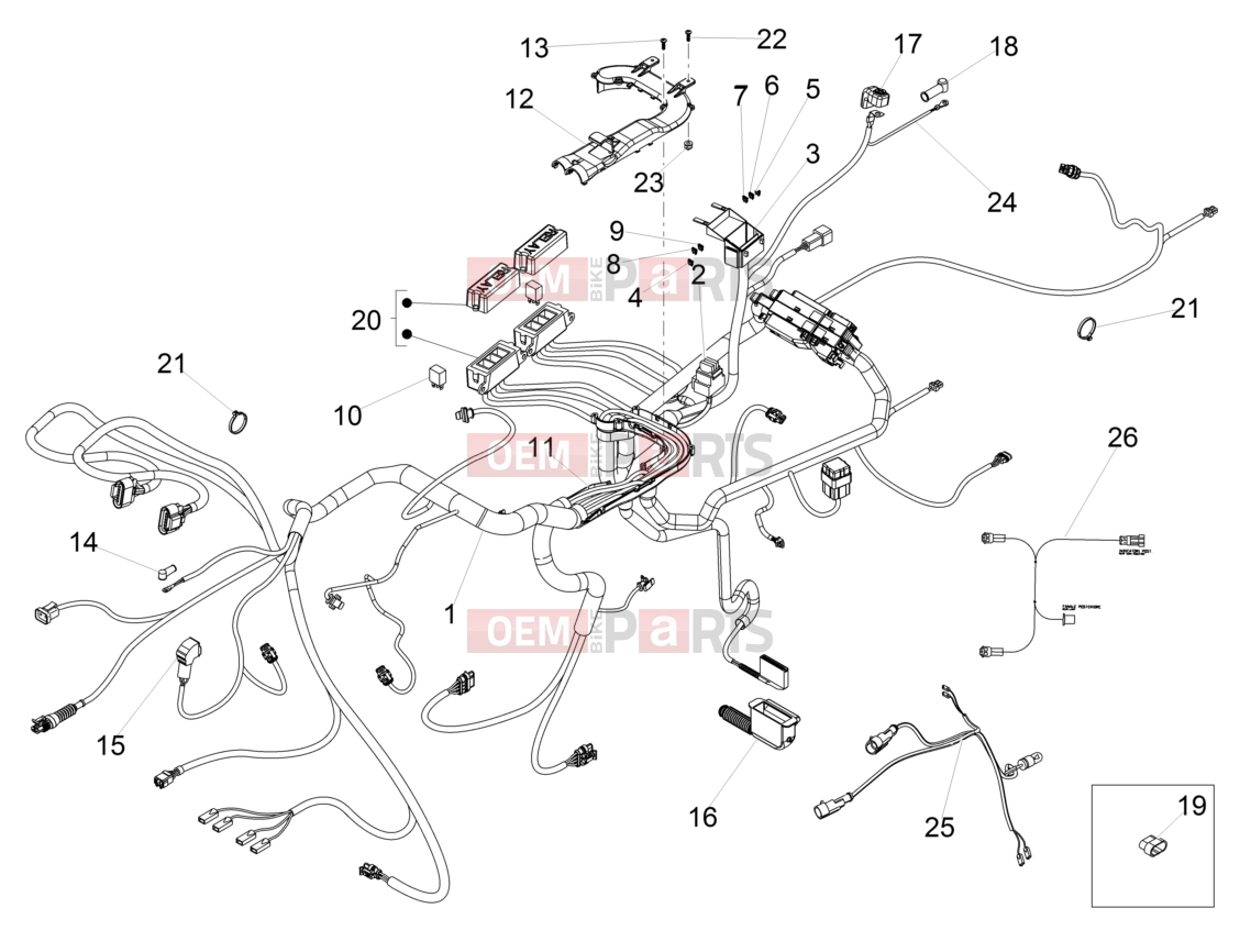 MOTOGUZZI Eldorado 1400 ABS Electrical systems » Central electrical system