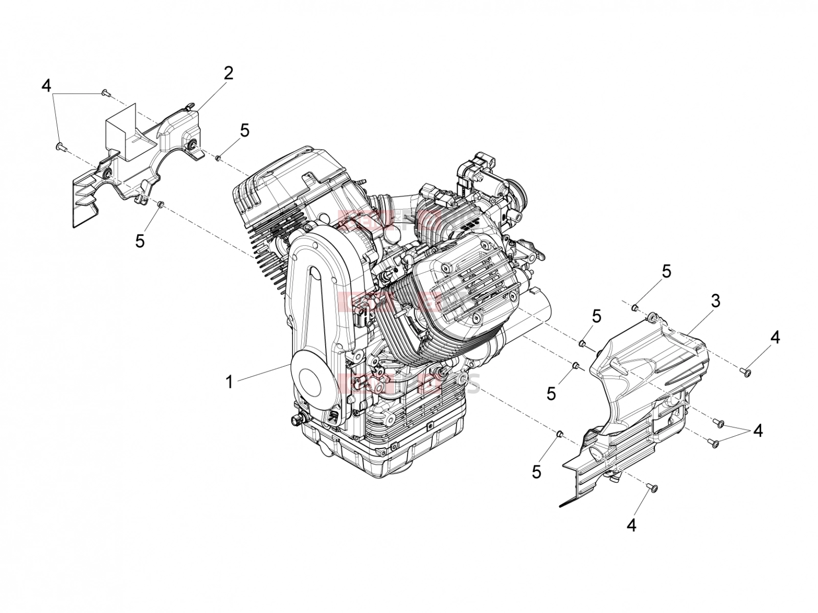 MOTOGUZZI Eldorado 1400 ABS Engine » Engine-Completing part-Lever