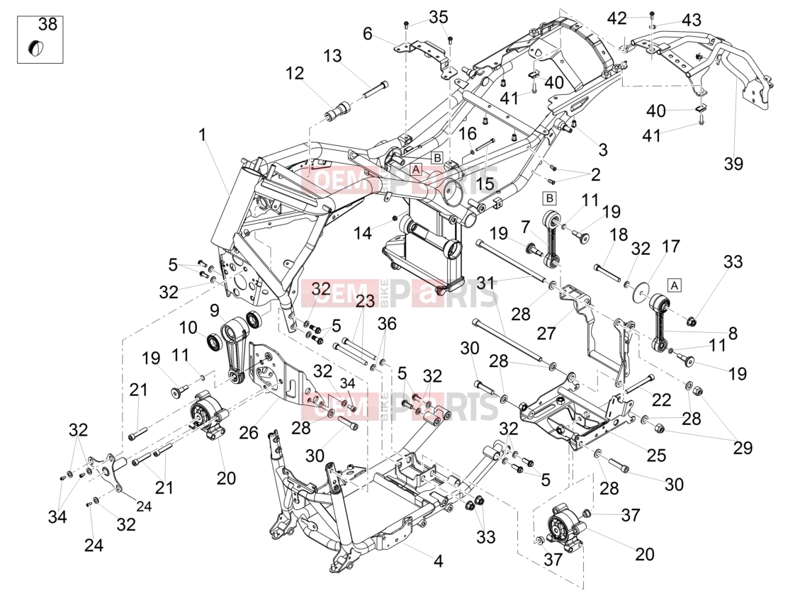 MOTOGUZZI Eldorado 1400 ABS Frame » Frame