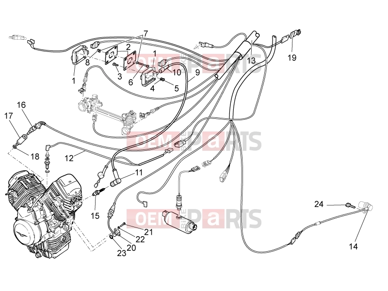 FRAME » Central electrical system - Motoguzzi Nevada 750 S 2011