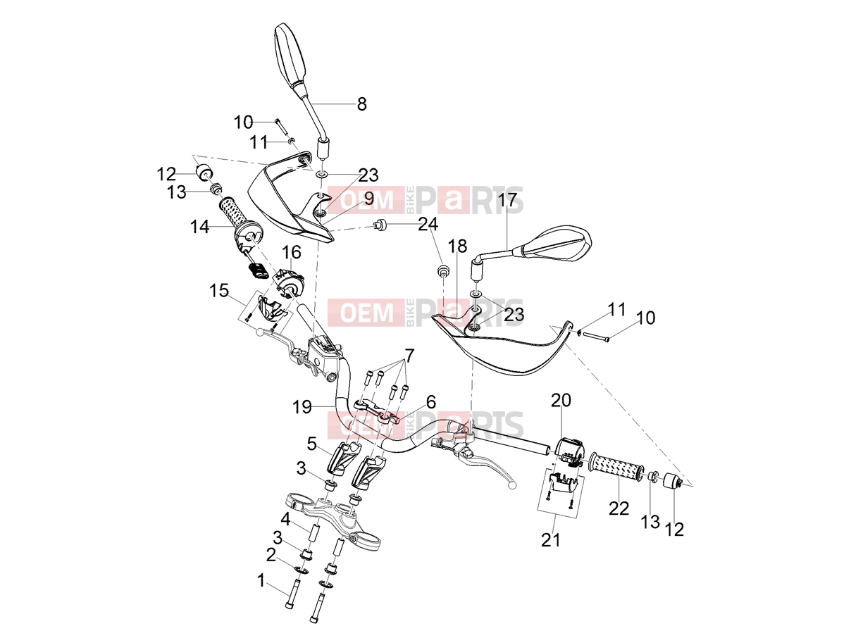 MOTOGUZZI V 85 TT e4 ABS 2019 (EMEA) Handlebar - Controls » Handlebar - Controls