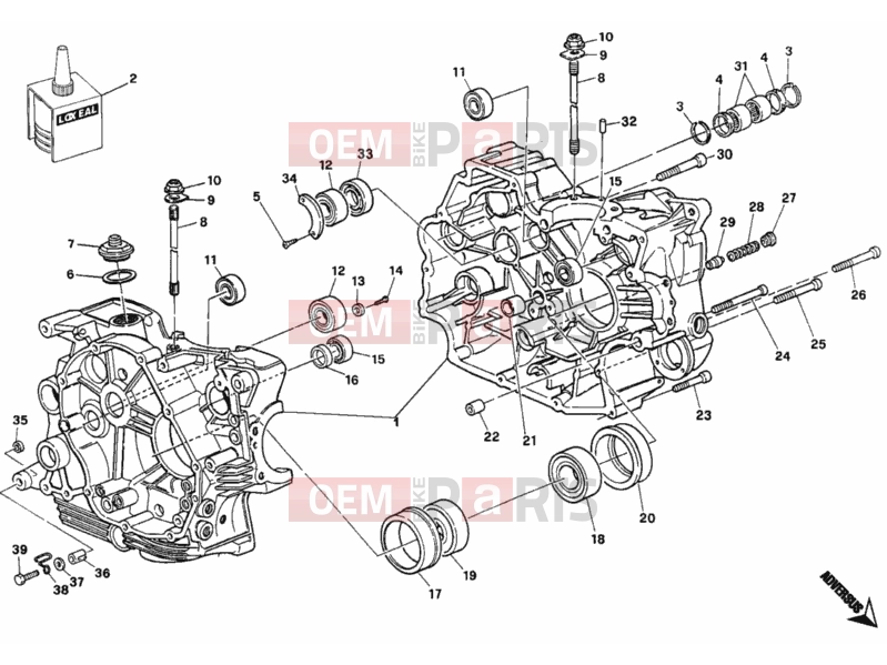 DUCATI 2007 Monster 400 CRANKCASE » ENGINE CASE