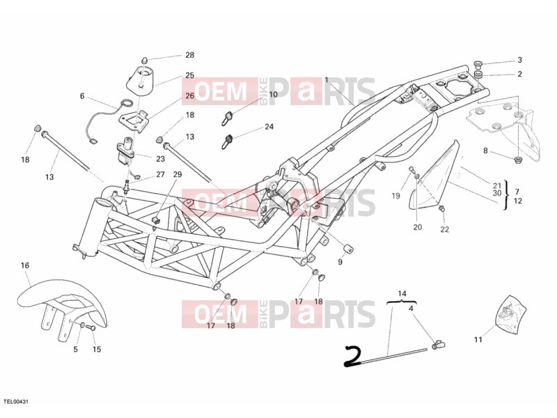 DUCATI 2007 Monster 695 FRAME » FRAME