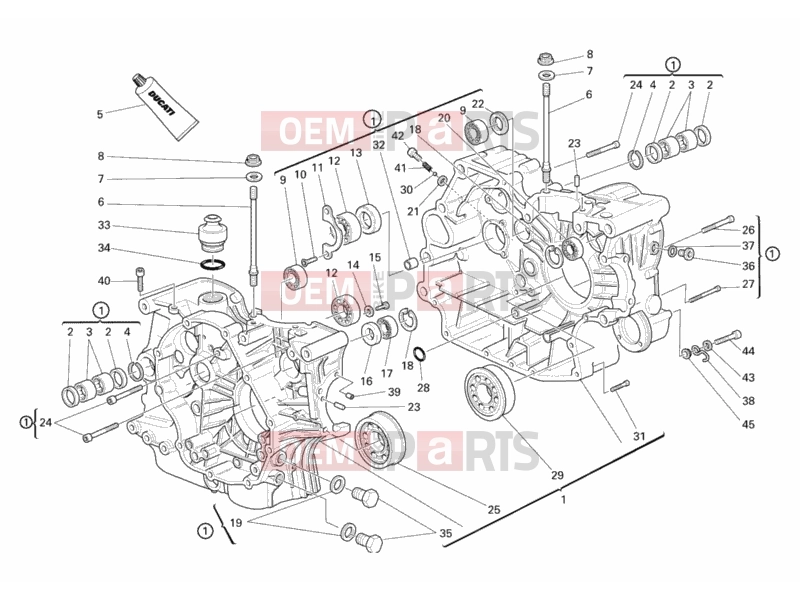 DUCATI 2007 Monster 695 CRANKCASE » ENGINE CASE