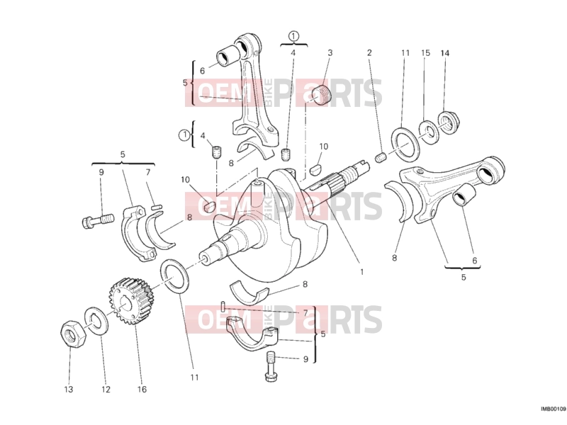 DUCATI 2007 Monster 695 CRANKSHAFT » ENGINE CASE