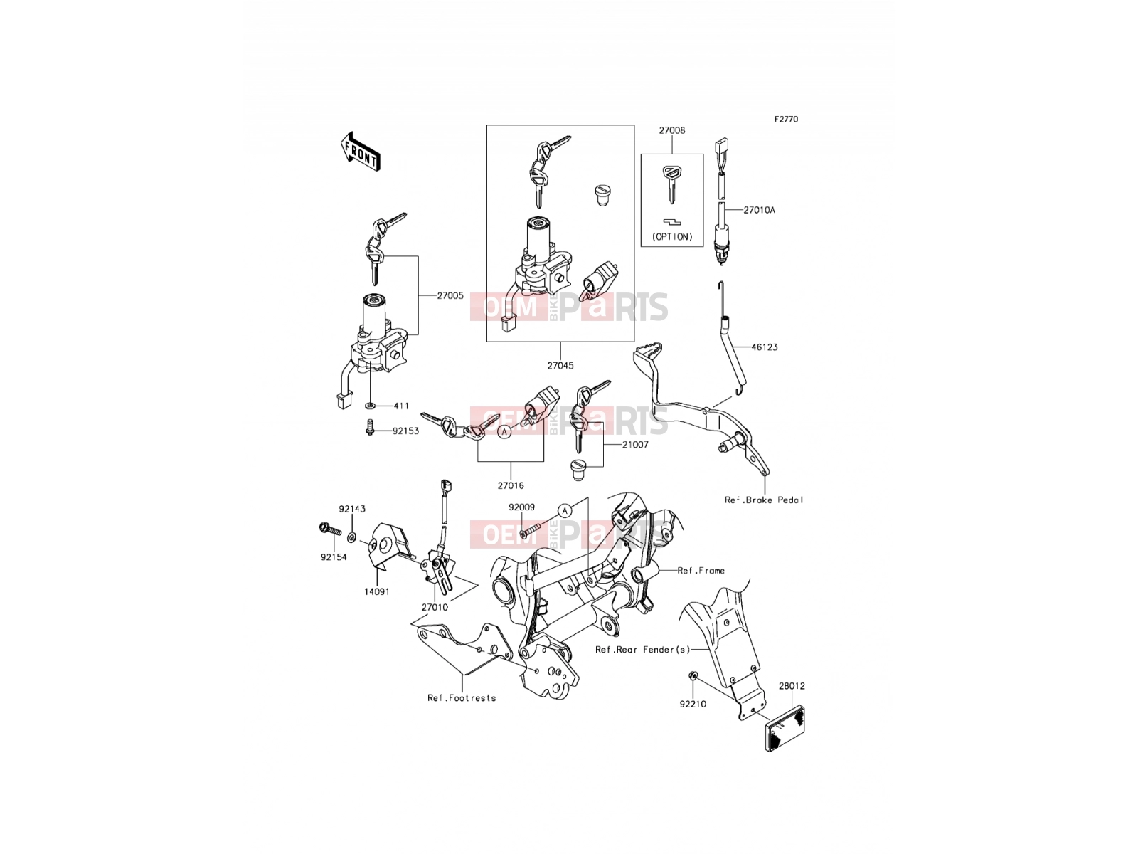 KAWASAKI 2012 Ignition Switch