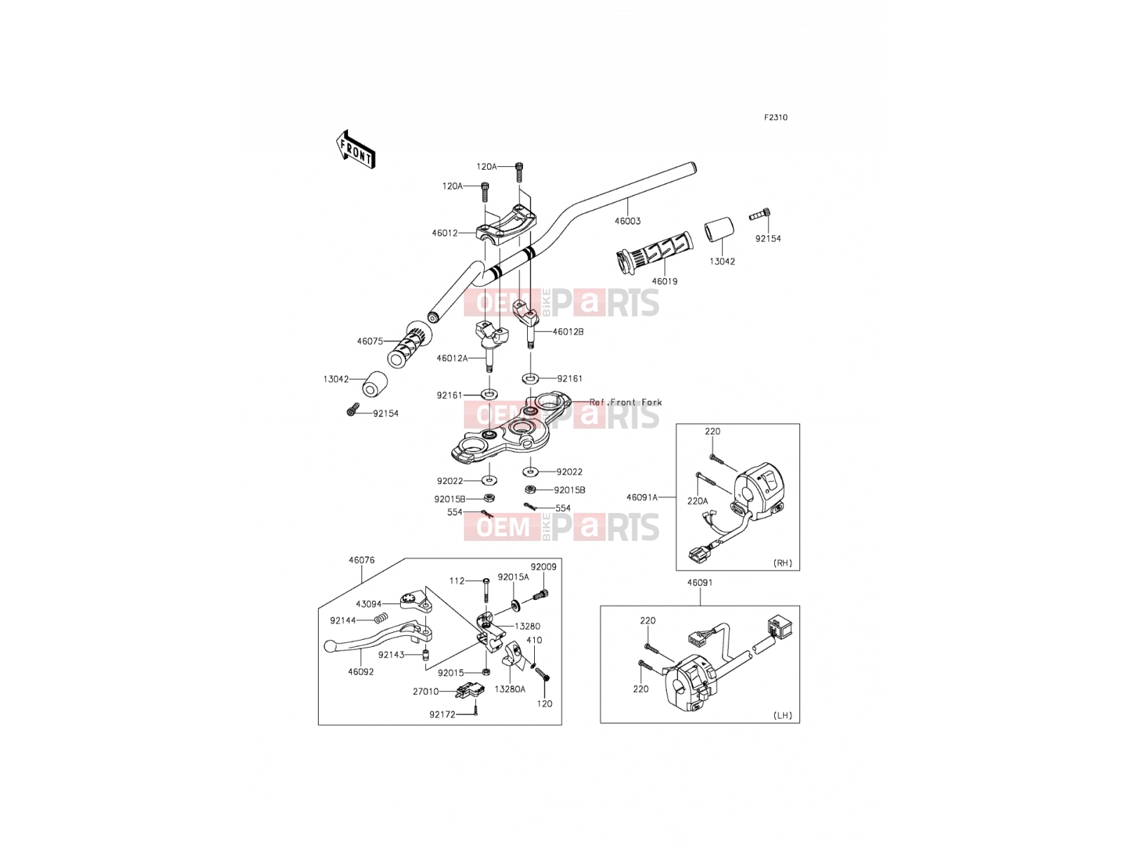 KAWASAKI 2012 Handlebar