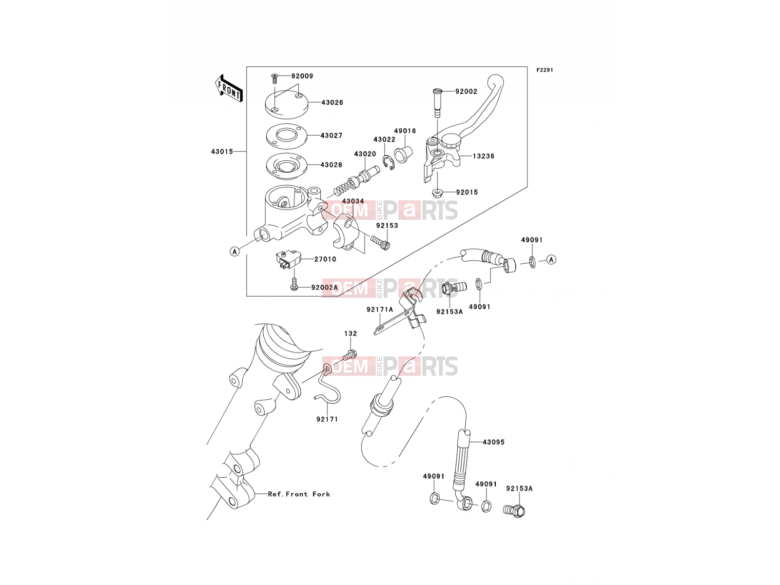 KAWASAKI 2012 Front Master Cylinder