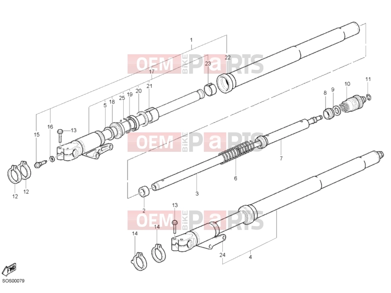 DUCATI 2007 Monster S2R 1000 FRONT FORK » FRONT SUSPENSION