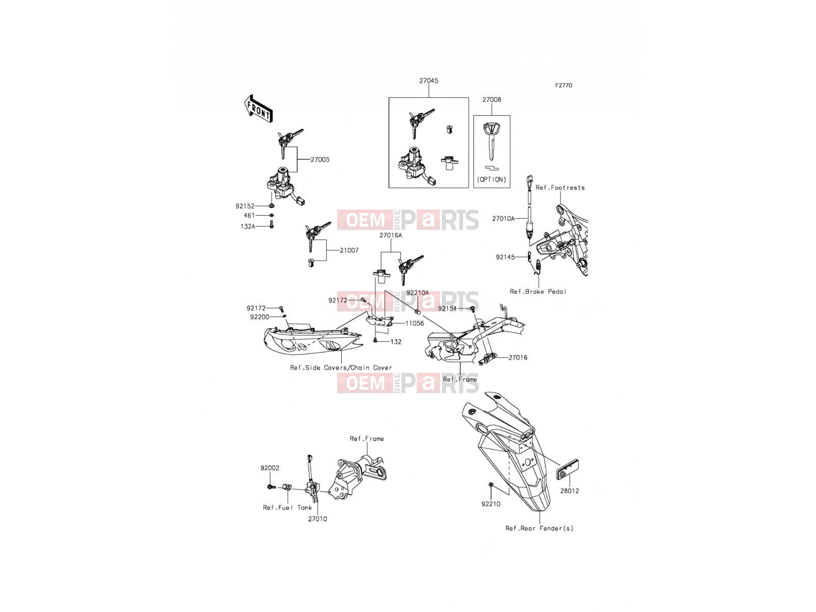 Ignition Switch - Kawasaki ER-6f (EX650EEF) 2014