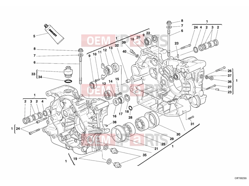 DUCATI 2007 Monster S2R 800 CRANKCASE » ENGINE CASE