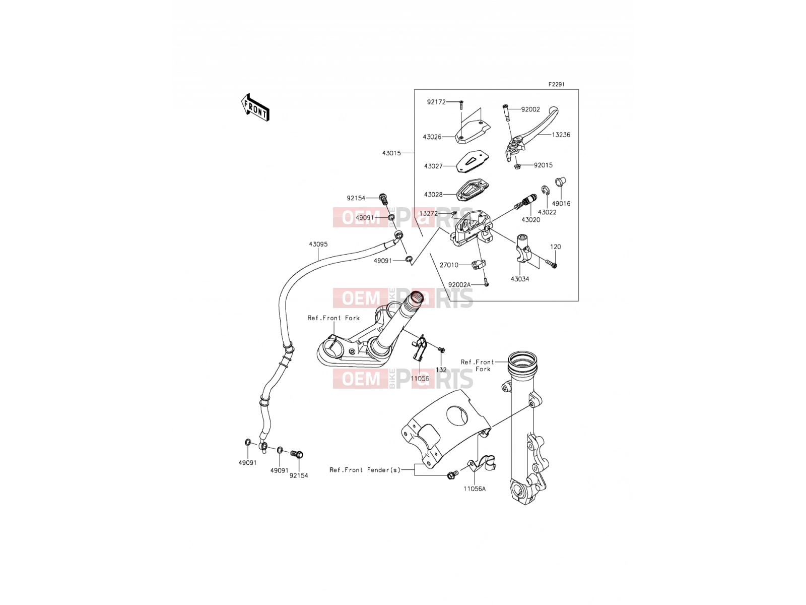 KAWASAKI 2016 Front Master Cylinder