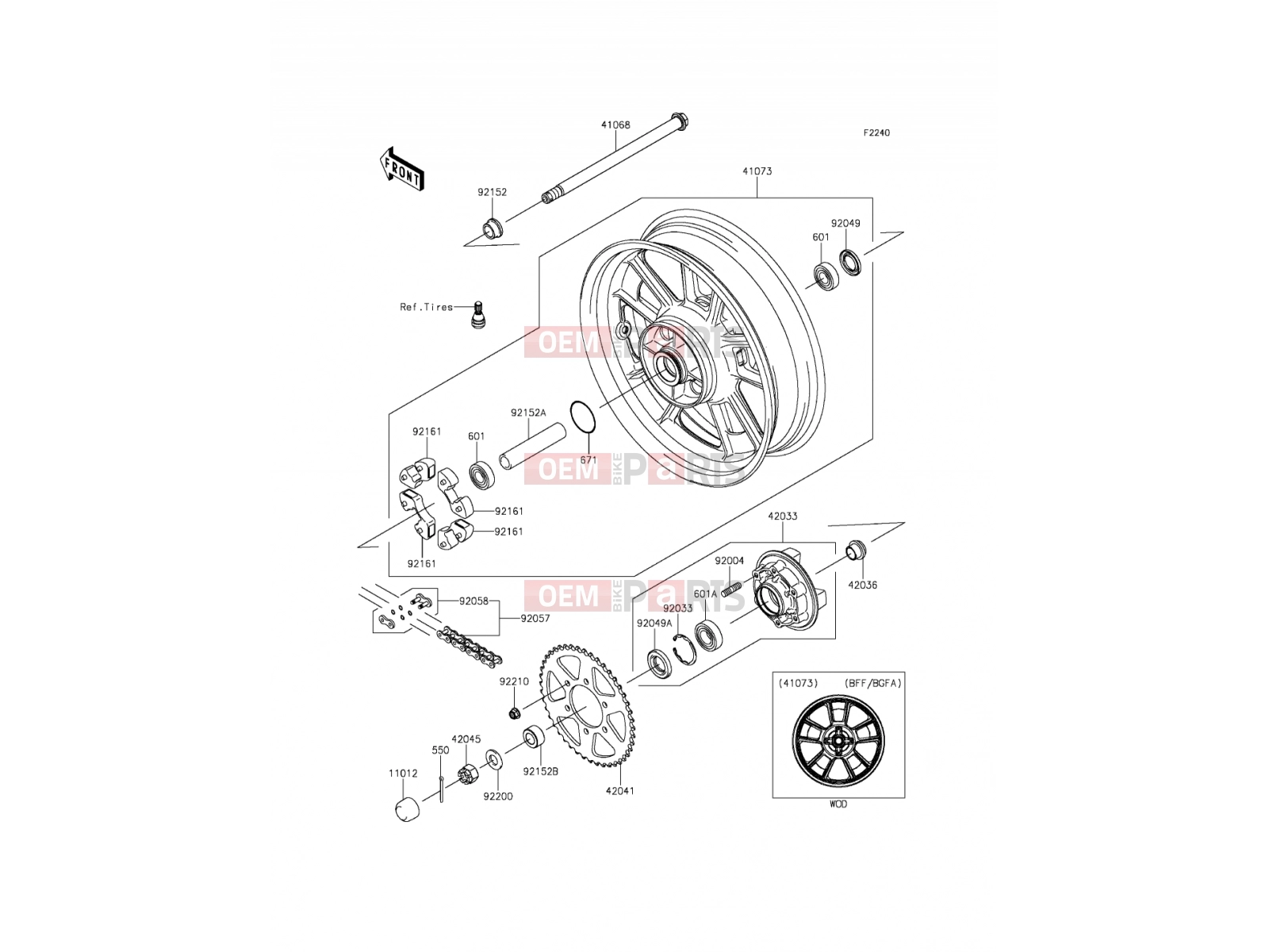 KAWASAKI 2016 Rear Hub