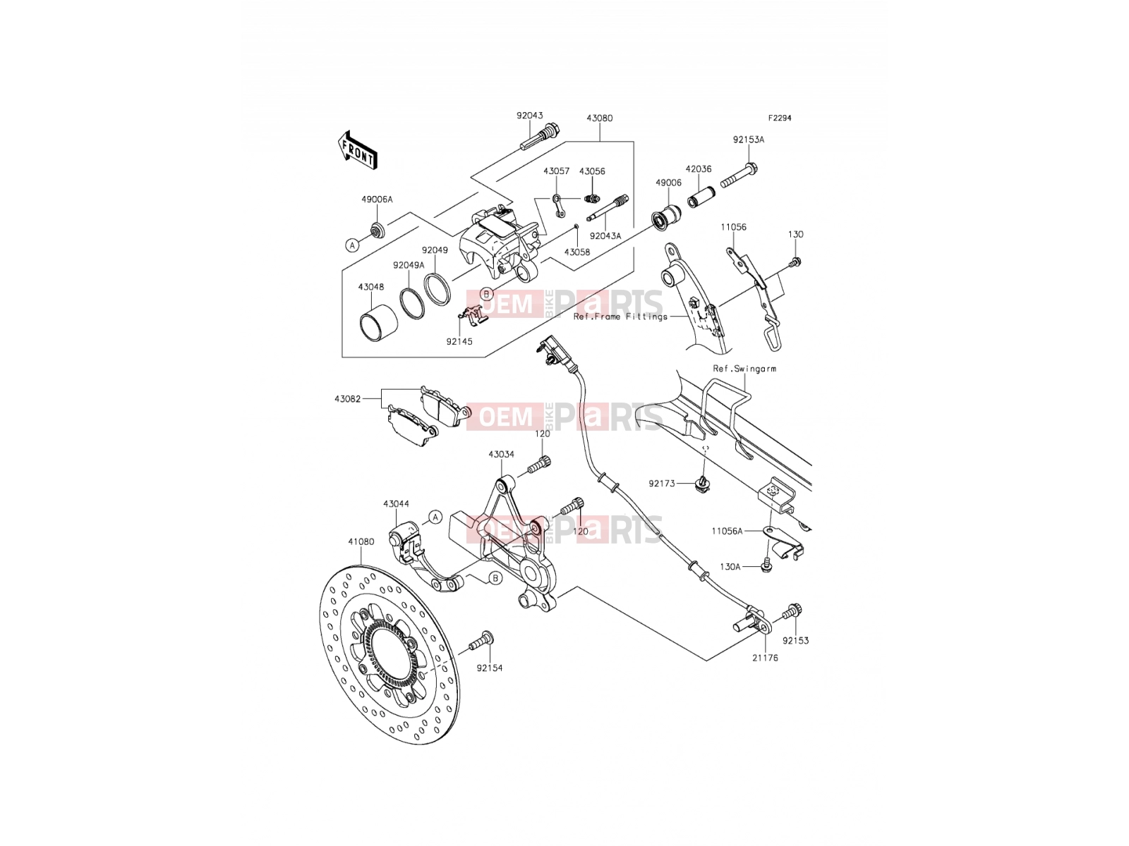 KAWASAKI 2016 Rear Brake