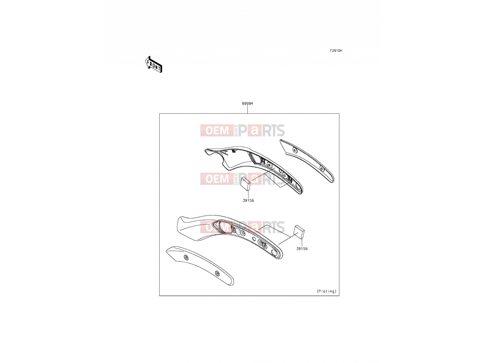 KAWASAKI 2016 Accessory(Fender Strut Cover)