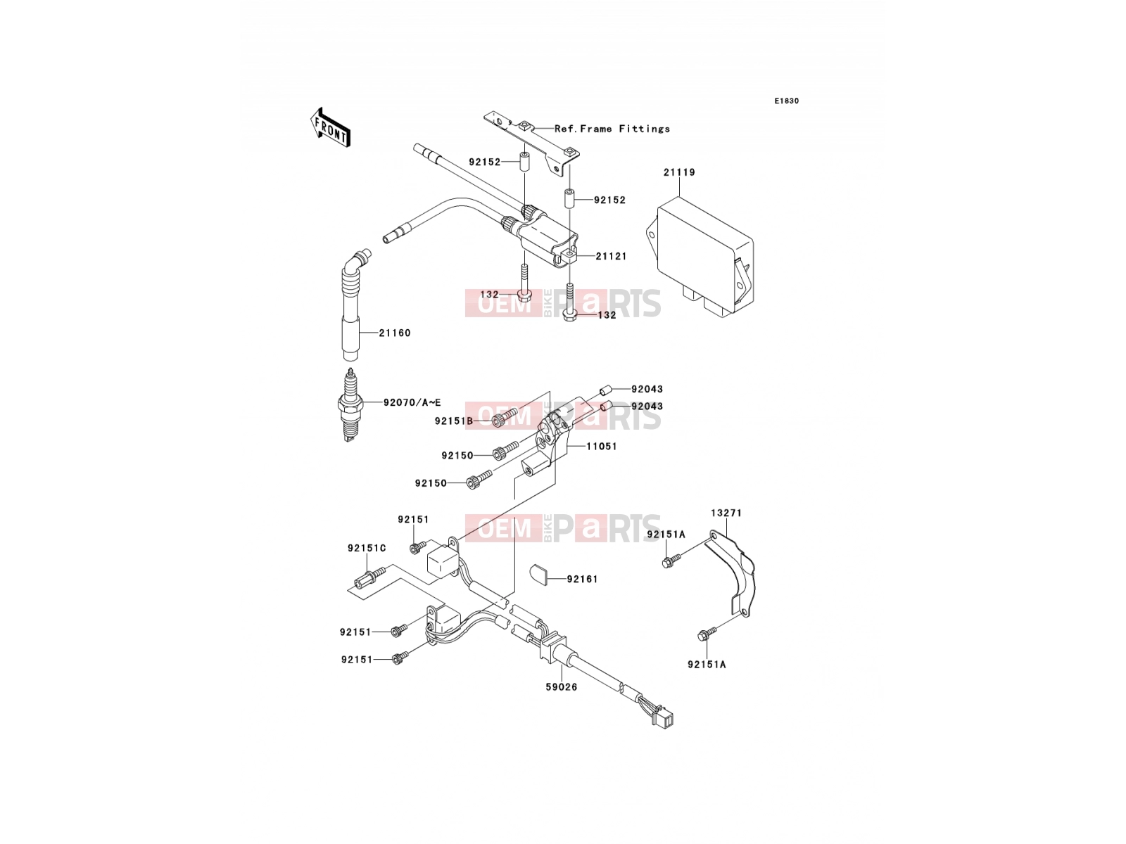 Ignition System - Kawasaki W650 (EJ650-C3) 2001