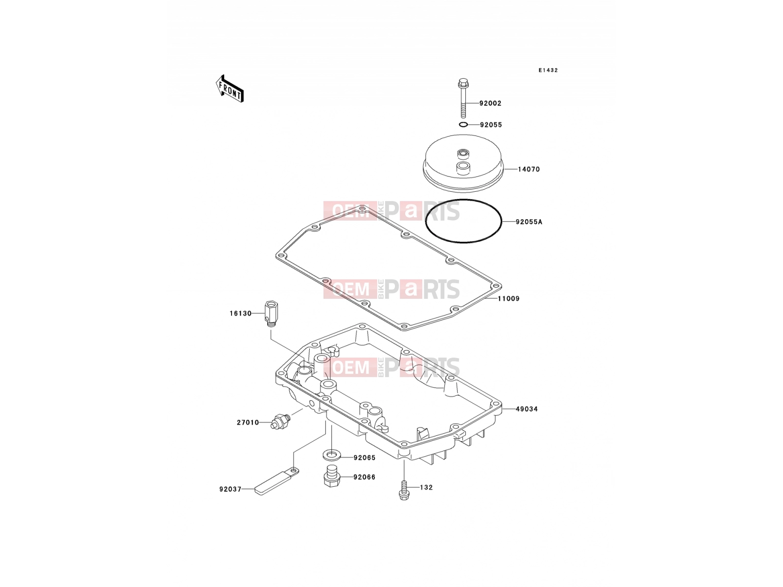 KAWASAKI 2005 Breather Cover/Oil Pan