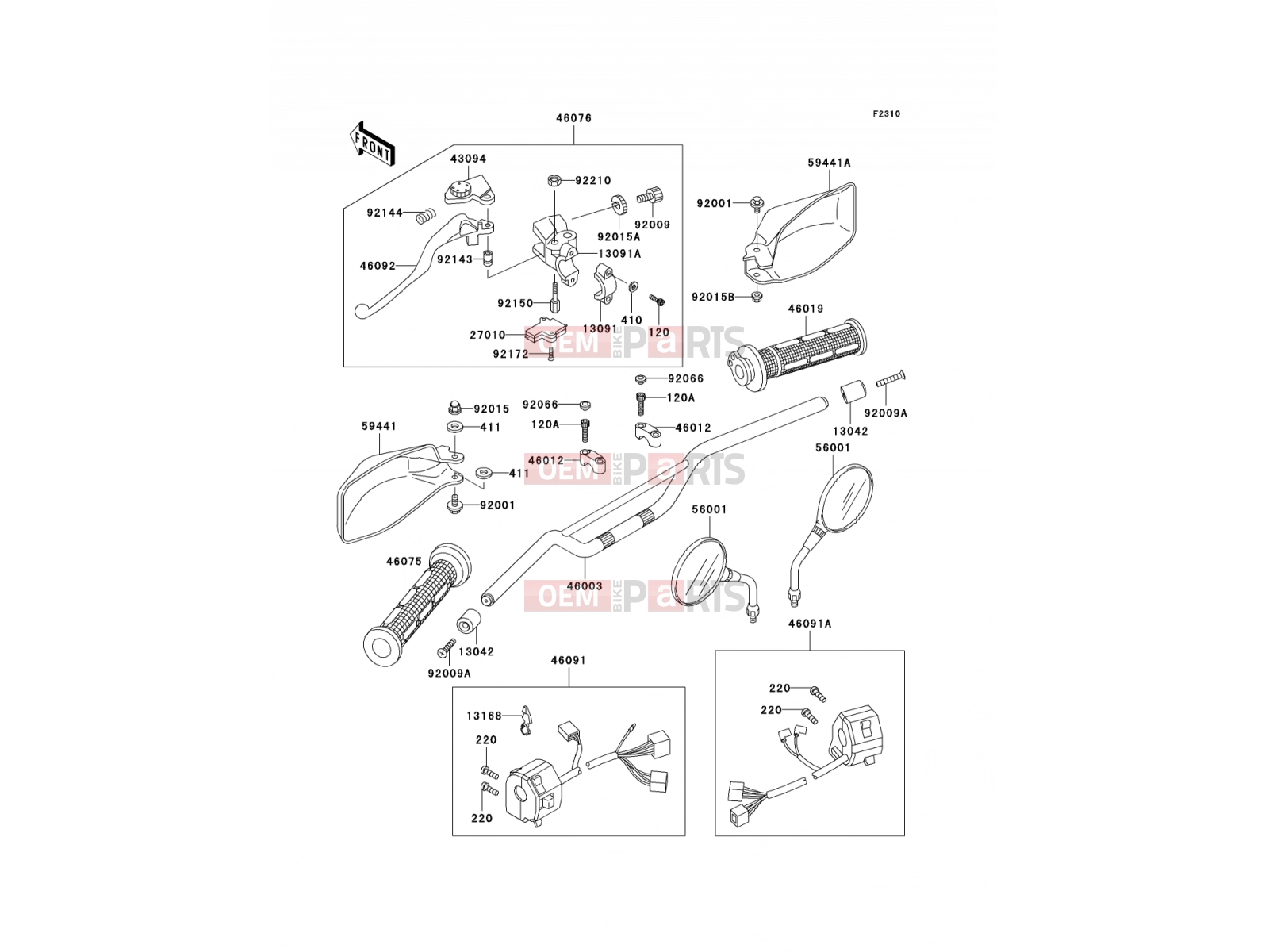 KAWASAKI 2005 Handlebar