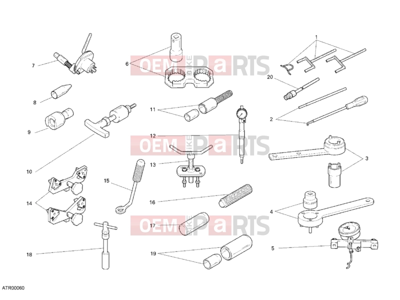 DUCATI 2007 Monster S4RS WORKSHOP SERVICE TOOLS » SPECIAL TOOLS