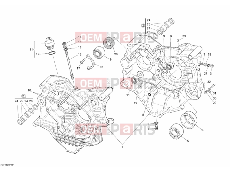 DUCATI 2007 Monster S4RS CRANKCASE » ENGINE CASE